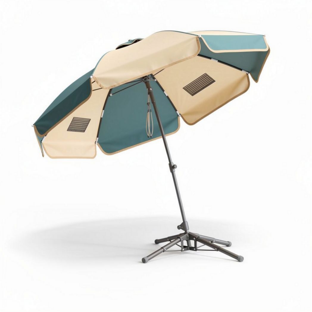 Parasol van polyester voor buitengebruik - 200 x 200 x 250cm