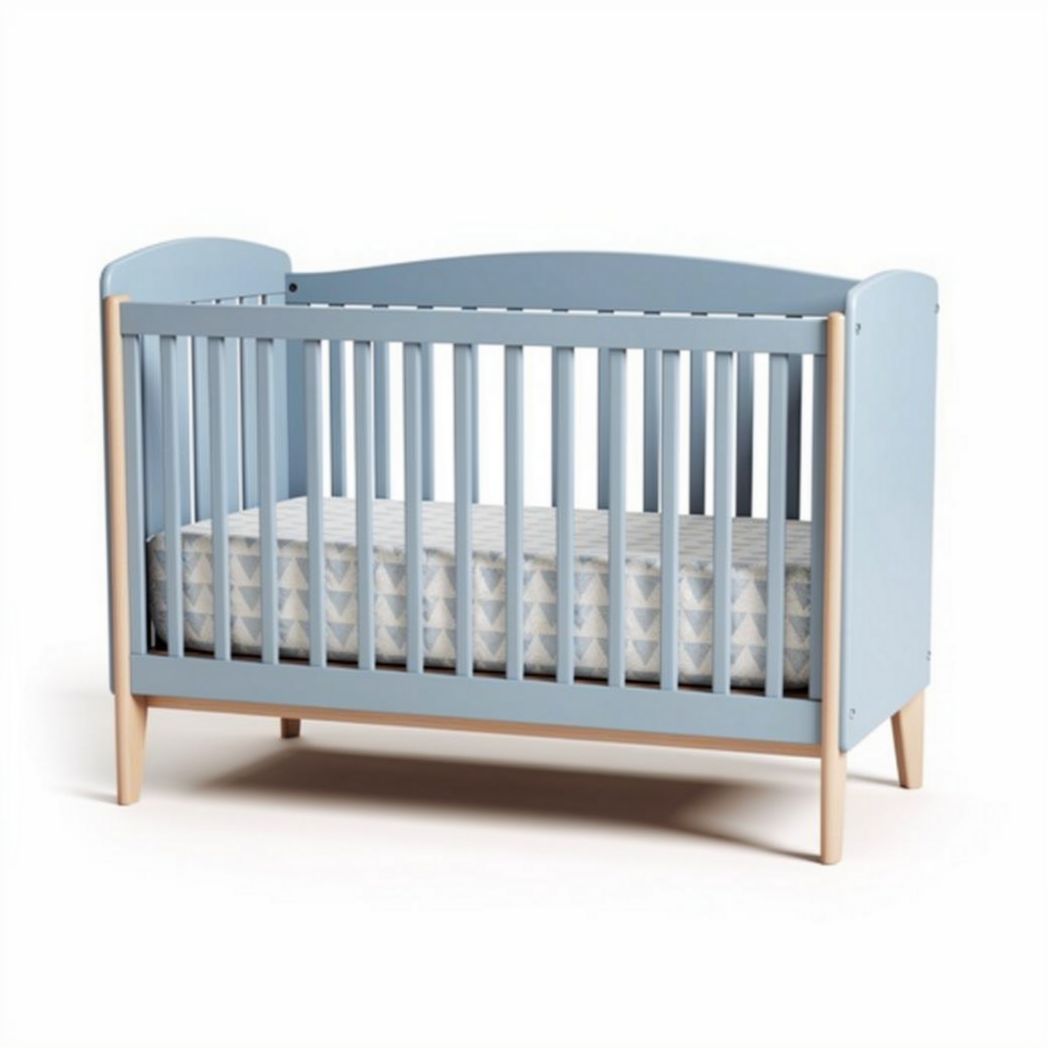 Houten wieg voor kinderkamer - geschikt voor pasgeborenen - gelakt hout - 120 x 60 x 90cm